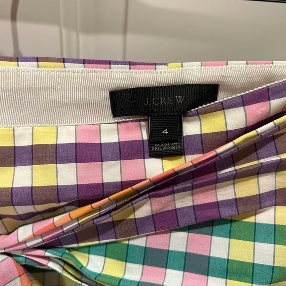 J. Crew Rainbow Gingham Bow Skirt
Size 4 - Picture 5 of 8